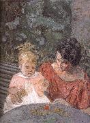 Edouard Vuillard Di tested pu lady and her son Germany oil painting artist